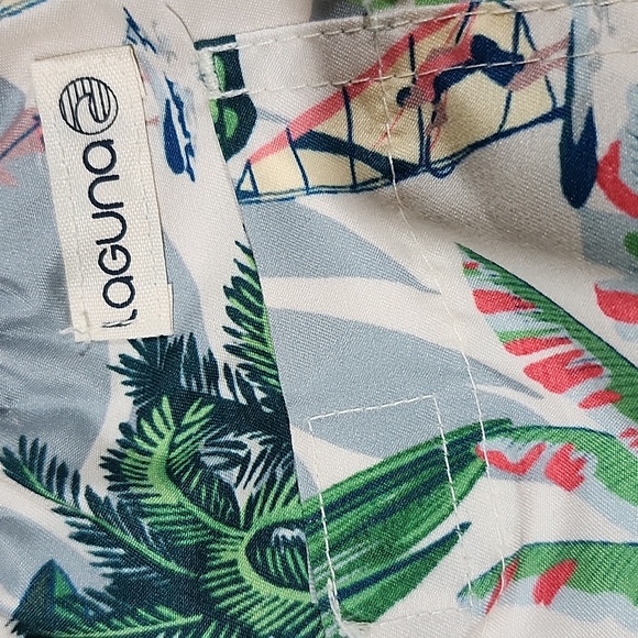 Laguna‎ Swim Men's Tropical Print Lined Swim Shorts Size Large 3 Pockets - Picture 12 of 15